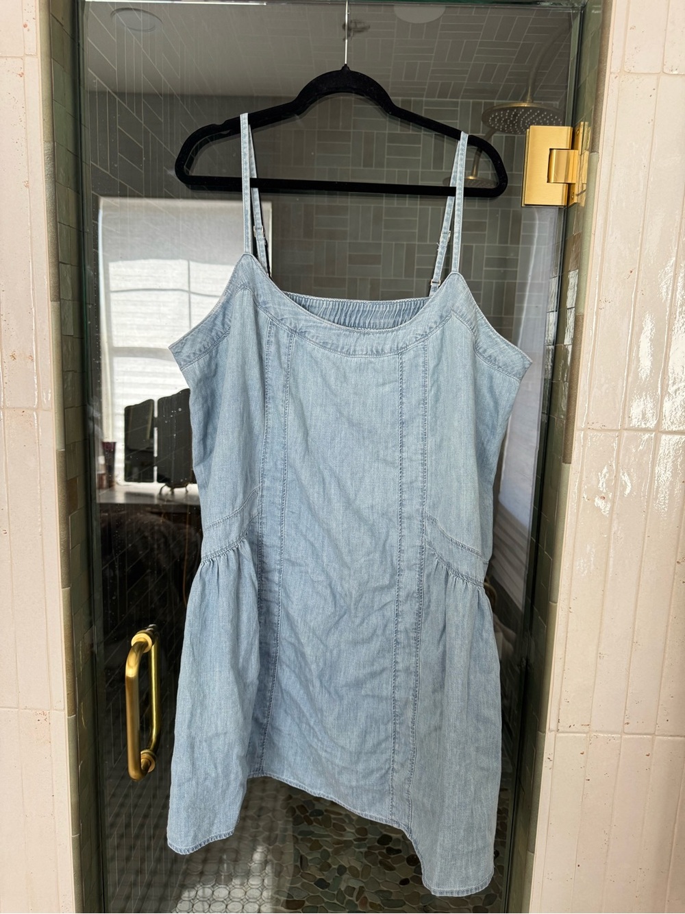 Abercrombie & Fitch Light Blue Chambray Dress